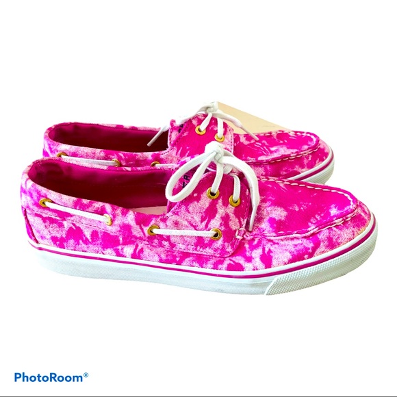 Sperry Shoes - Sperry Women's Biscayne Boat Tie Dye Pink Shoes